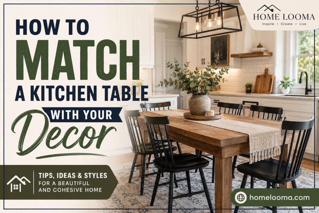 How to Match a Kitchen Table with Your Decor