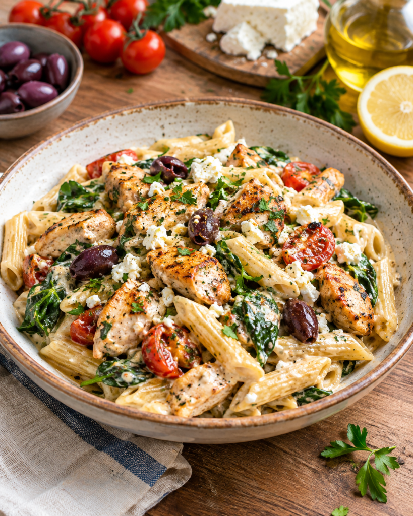 Creamy Mediterranean Chicken Pasta Recipe